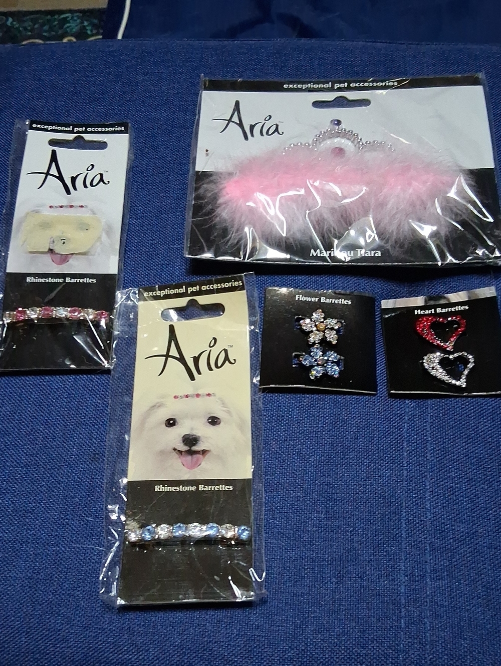Aria Pink Feather Tiara Multicolor Rhinestone Barrettes And Other Accessories